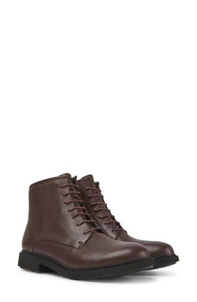 Camper Neuman Combat Boot in Dark Brown at Nordstrom, Size 37
