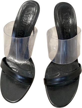 Alexander McQueen Leather & PVC Sandals Size 38