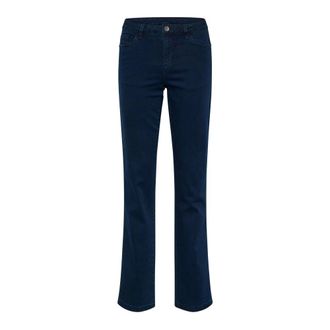Kaffe Jeans Denim Blu Scuro Gamba Dritta - - Jeans - Donna - Blu - S