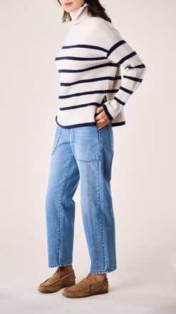 Marea Martine Sweater in Ivory/navy Stripe at Nordstrom, Size Large