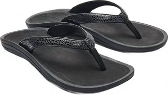 Olukai Womens Kulapa Kai Sandals In Black
