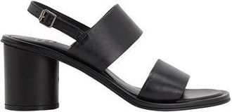 8 by YOOX LEATHER BLOCK HEEL SANDALS