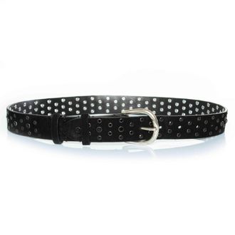 Isabel Marant Isabel Marant Pre-owned Womens Black suede belt with stones Calf Leather - One Size