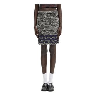 Wales Bonner Wales Bonner, Rokken, Dames, Veelkleurig, S, Katoen, Shade Knit Skirt