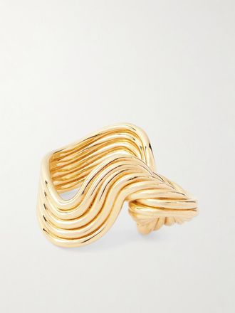 Bottega Veneta Anello Con Finitura Oro