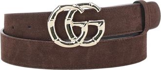 Gucci Dames, Accessoires, Bruin, Maat: 80 CM Su&egrave;de