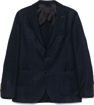 Lardini Blazer in pied-de-poule - Blu