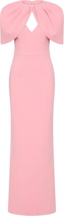 Rebecca Vallance Xena Petal-sleeve Keyhole Maxi Dress