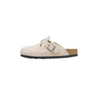 Birkenstock Mules, male, Beige, Size: 6 US Boston Suede