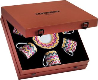 Missoni Coffee Cup & Saucer Set Of 6 In Luxury Box in Red at Nordstrom