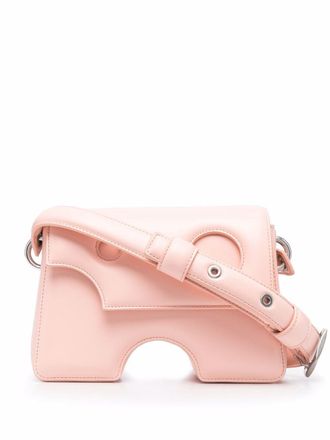 Off-white Burrow-22 leren schoudertas - Roze