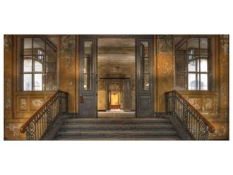 Schubiger M&ouml;bel Digitaldruck auf Acrylglas Lost Place Treppe 3