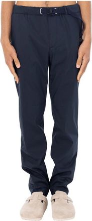 White Sand Stretch Cotton Slim Pants - Heren - Straight fit broeken - Blauw - XL - Katoen - Broeken
