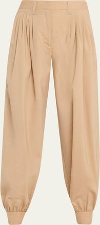 Ulla Johnson Luella Pleated Wool-Blend Pants