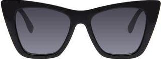 Kurt Geiger 52mm Cat Eye Sunglasses in Black at Nordstrom Rack