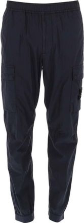Stone Island Navy Blue Cargo Trousers