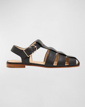 Gabriela Hearst Lynn Leather Fisherman Sandals
