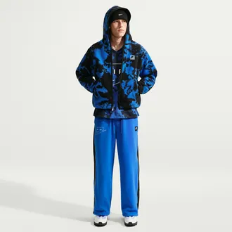 Nike Mens Air Polartec Therma-FIT Open-Hem Pants in Blue | IQ6511-405