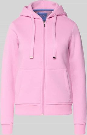 Christian Berg Sweatjacke mit Reißverschluss in Rosa, Größe XXL