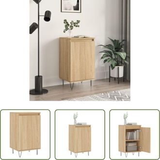 vidaXL Credenza in legno multistrato - Credenza Rovere Sonoma 40x35x70 cm in Legno Multistrato