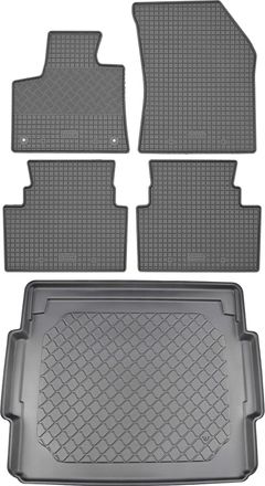 OEM Juego De Alfombrillas De Goma Para Coche Y Alfombrilla Para Maletero Para Citro&euml;n C5 Aircross Suv (5 Puertas) A Partir De Febrero De 2019