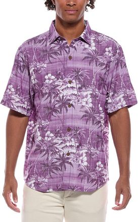 Tommy Bahama Sport Coconut Palmetta Islandzone Camp Shirt