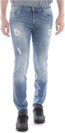 Daniele Alessandrini Slim-fit Jeans - Heren - Slim Fit Jeans - Blauw - W33 - Katoen - Jeans