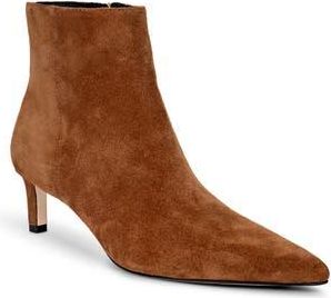 L'agence Lilly Pointed Toe Bootie in Buckskin Suede at Nordstrom Rack, Size 7