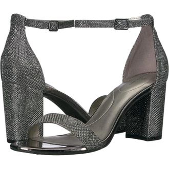 Bandolino Mens Bandolino Armory Dress Sandal Gunmetal Ankle Strap Block Heel RHS7696