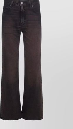 Haikure flared leg trousers with belt loops