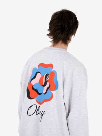 Obey Paper Rose fleece heather grey