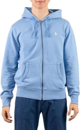 Ralph Lauren Heren Zip-through Hoodie - Heren - Vesten met rits - Blauw - XL - Katoen - Hoodies & sweatvesten