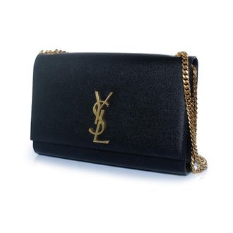 Saint Laurent Pre-owned Womens Medium Kate shoulder bag in black Leather - One Size