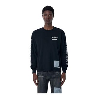 Yohji Yamamoto Heren, Tops, Zwart, Maat: XL Katoen