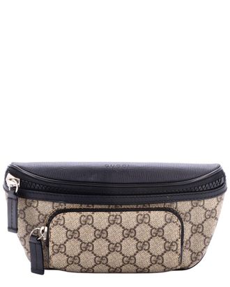 Gucci Black Gg Coated Canvas Eden Waist Bag Medium (Authentic Pre-Loved)