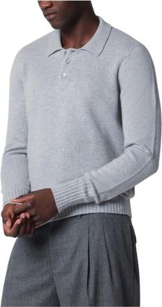 Drumohr Tops, Heren, Grijs, XL, Wol, Polo ML Rasata