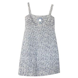 Chanel blue tweed mini dress Size XS
