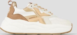 Alexander Smith Horizon Woman in white with brown suede details