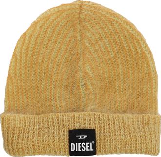 Diesel Heren K-Edro Logo Mohair Beanie (Bruin)
