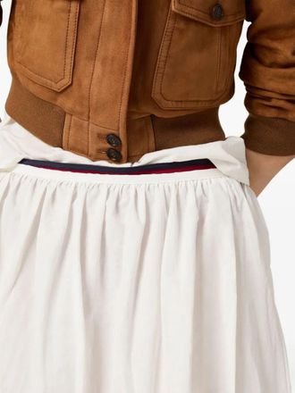 Miu Miu Gonne Popeline Fiammato+Band