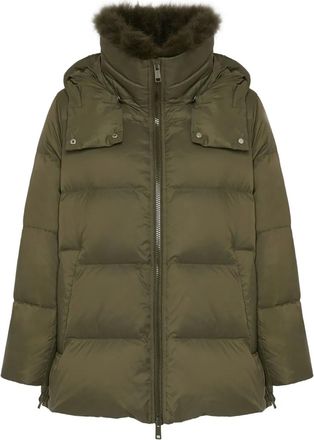 Yves Salomon Piumino con colletto - Verde