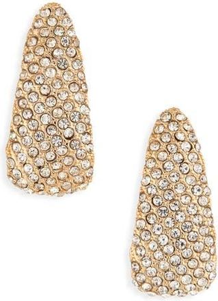 BaubleBar Pav&eacute; Drop Earrings in Clear/Gold at Nordstrom Rack