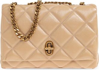 Marc Jacobs Cross Body Bags, female, Beige, Size: ONE SIZE Quilted Slim Dual Convertible Shoulder Bag