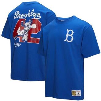Mitchell & Ness Mens Mitchell & Ness Jackie Robinson Royal Brooklyn Dodgers Legends Collection Vintage Logo T-Shirt at Nordstrom, Size Medium