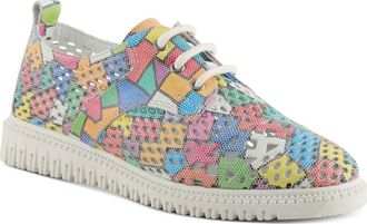Spring Step Perforated Sneaker in White Multi at Nordstrom, Size 10.5-11Us