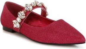 Rag & Co. Flavia Water Repellent Pointed Toe Flat in Fuchsia at Nordstrom Rack, Size 10