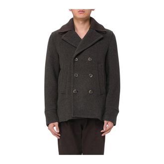 Paul & Shark Double-Breasted Coats, male, Brown, M, Double-Breasted Pea Coat