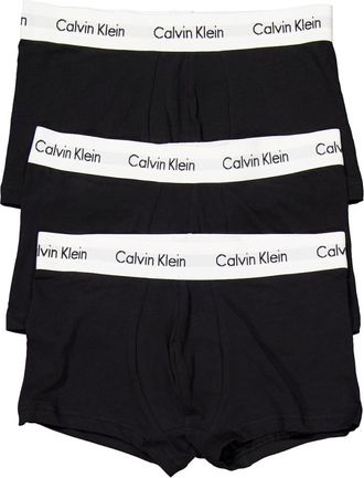 Calvin Klein Mens 3 Pack Low Rise Trunks, Size Small