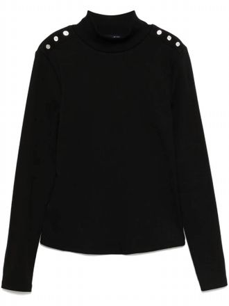 Veronica Beard Womens Nate Top With Buttons In Black