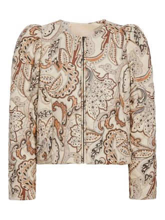 Marie Oliver Faison paisley-print padded jacket - Neutrals